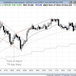 Bear leg in trading range day