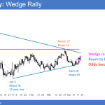 EURUSD Forex wedge rally in triangle before UK Brexit vote
