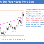 EURUSD Forex bull flag before government shutdown vote