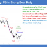 EURUSD Forex bull flag in bear rally