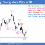 EURUSD daily Forex chart has strong minor trend reversal