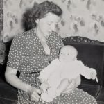 Mom with 2-month old Al 1952