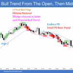 Emini Spike and Channel bull trend and ii Final Flag