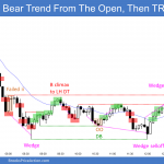 Emini bear trend from the open and then trading range