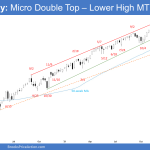 Emini Weekly: Micro Double Top – Lower High MTR