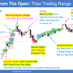 SP500 Emini Daily Setups Bull Trend from the Open Then Trading Range