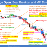 Daily Setups Trading Range Open Bear Breakout and MM Down