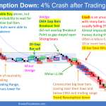 Emini Daily Setups Trend Resumption Down 4 percent Crash after Trading Range
