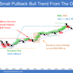 Emini small pullback bull trend from the open