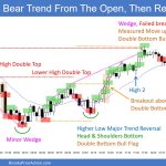 SP500 Emini 5-Minute Chart Bear Trend From The Open Then Reversal Up