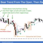 SP500 Emini 5-Min Chart Bear Trend From The Open Then Reversal Up