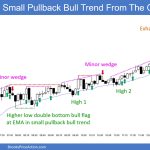 SP500 Emini 5-Min Chart Small Pullback Bull Trend From The Open