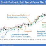 SP500 Emini 5-Minute Chart Small Pullback Bull Trend From The Open