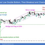 SP500 Emini 5-Min Chart LL DB Then Breakout and Channel Bull Trend