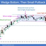 SP500 Emini 5-Min Chart Wedge Bottom and Then Small PB Bull Trend
