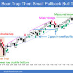 SP500 Emini 5-Min Chart Bear Trap and Then Small Pullback Bull Trend
