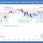 SP500 E-mini 5-Min Big Gap Down to Bull Trend Reversal Then Trading Range