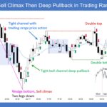 SP500 E-mini Sell Climax Then Deep Pullback in Trading Range Day