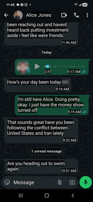 WhatsApp Scam 5