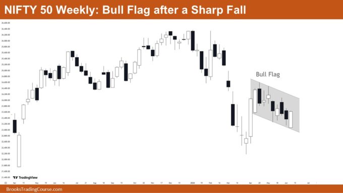 Nifty 50 Consolidating Within a Bull Flag 1 Nifty 50 Bull Flag after a Sharp Fall